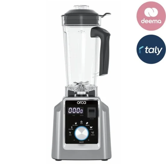 Orca Digital Blender, 2 Liter Capacity, 1600 Watts - SilverBlack